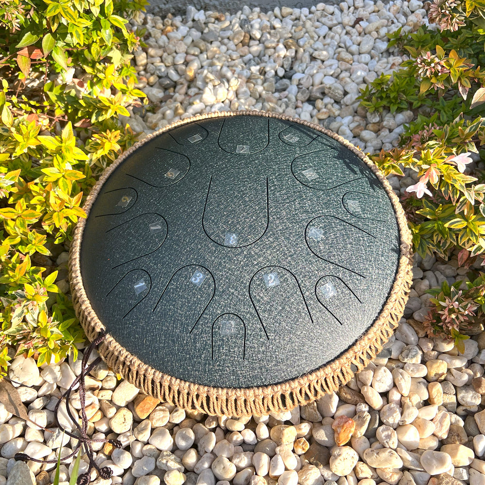 
                  
                    Hluru Steel Tongue Drum 14" 15-Note D Major
                  
                