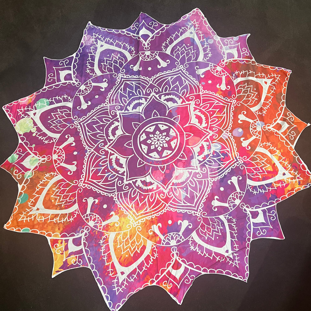 Round Mandala Lotus Mat
