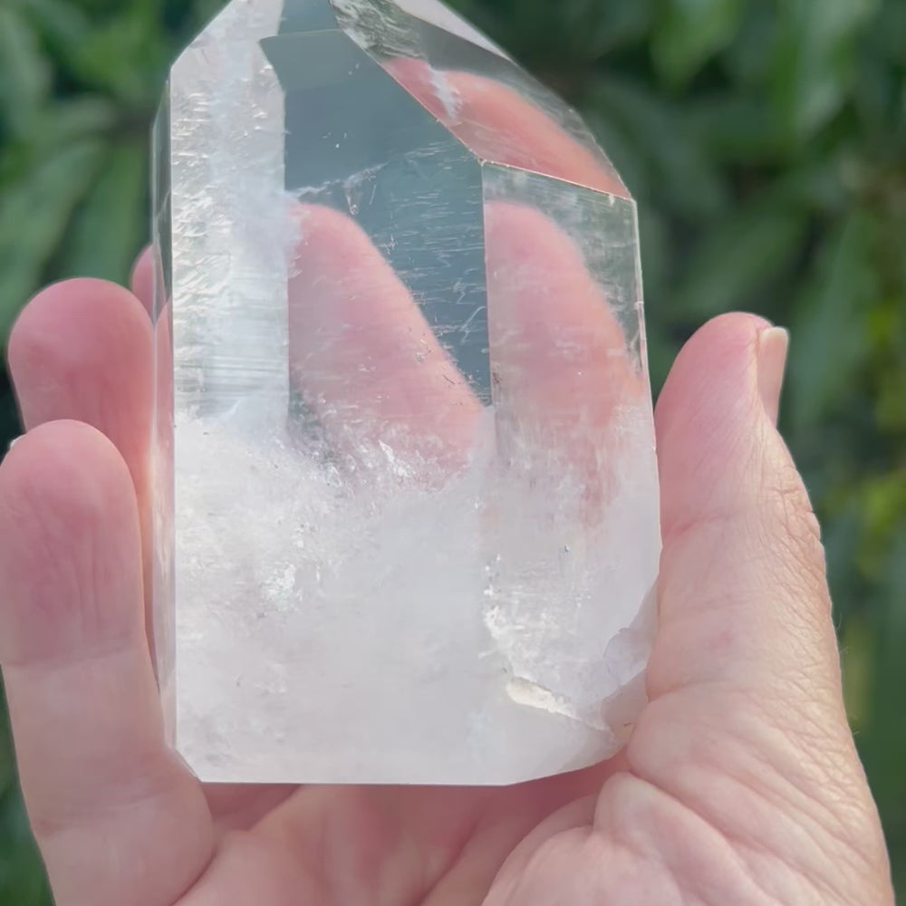 
                  
                    Load and play video in Gallery viewer, Lemurian Quartz Crystal Point
                  
                